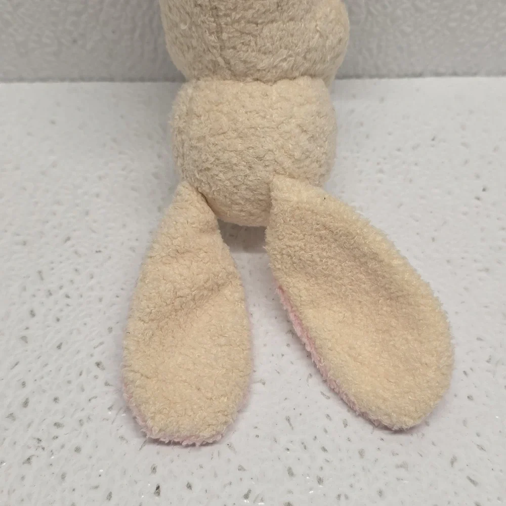Russ Berrie Egbert White Cream Bunny Rabbit Mini Chamois 5